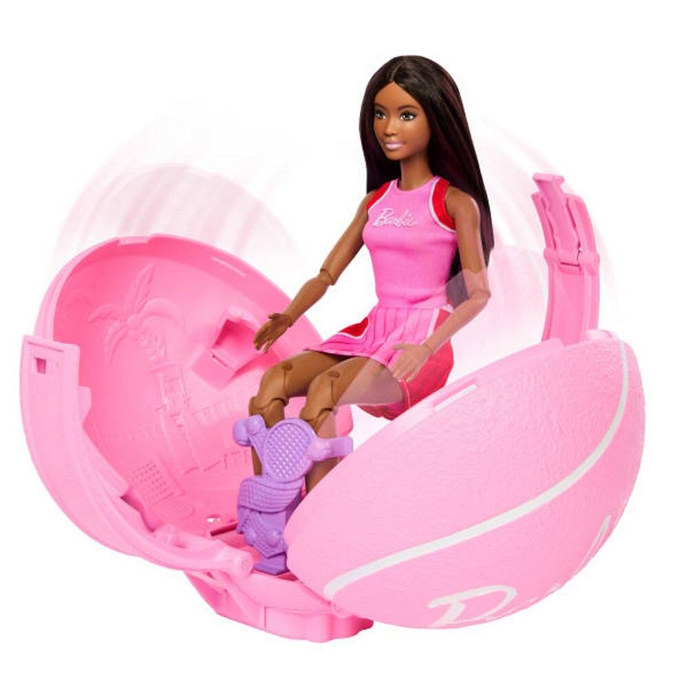 Barbie Team Barbie Roll & Reveal Tennis Player Doll with 8 Surprises