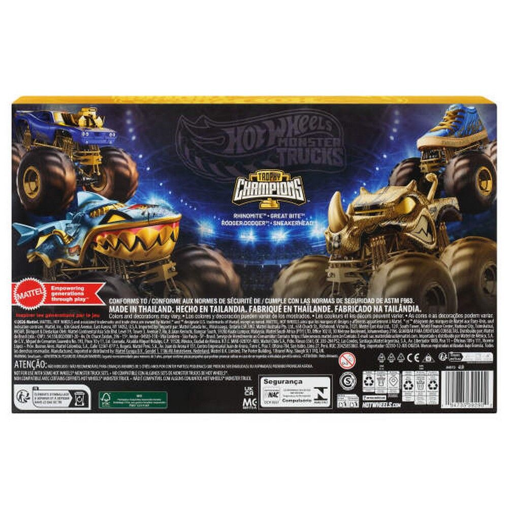 Hot Wheels Monster Trucks Trophy Champions 9-Vehicle Gift Pack