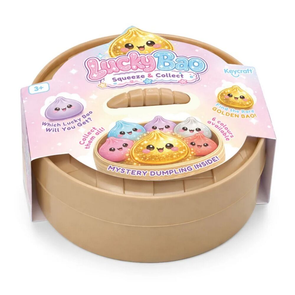 Keycraft Lucky Bao Mystery Dumpling Squishy (Large 10cm)  Randomly Selected