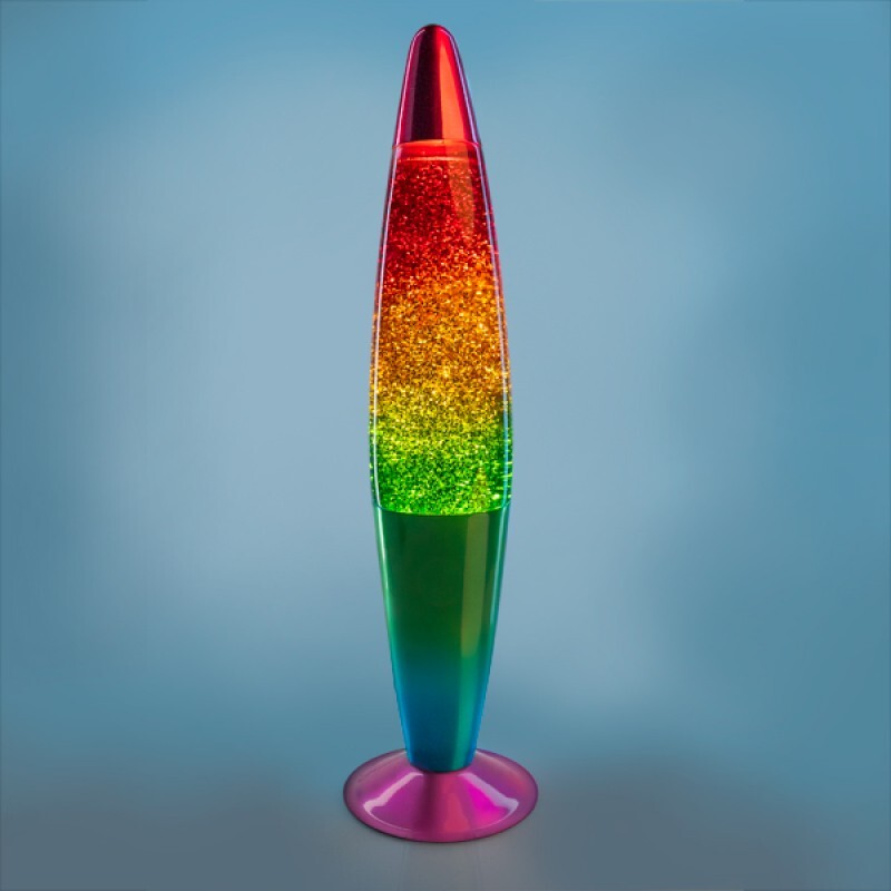 Glitter Lamp - Rainbow