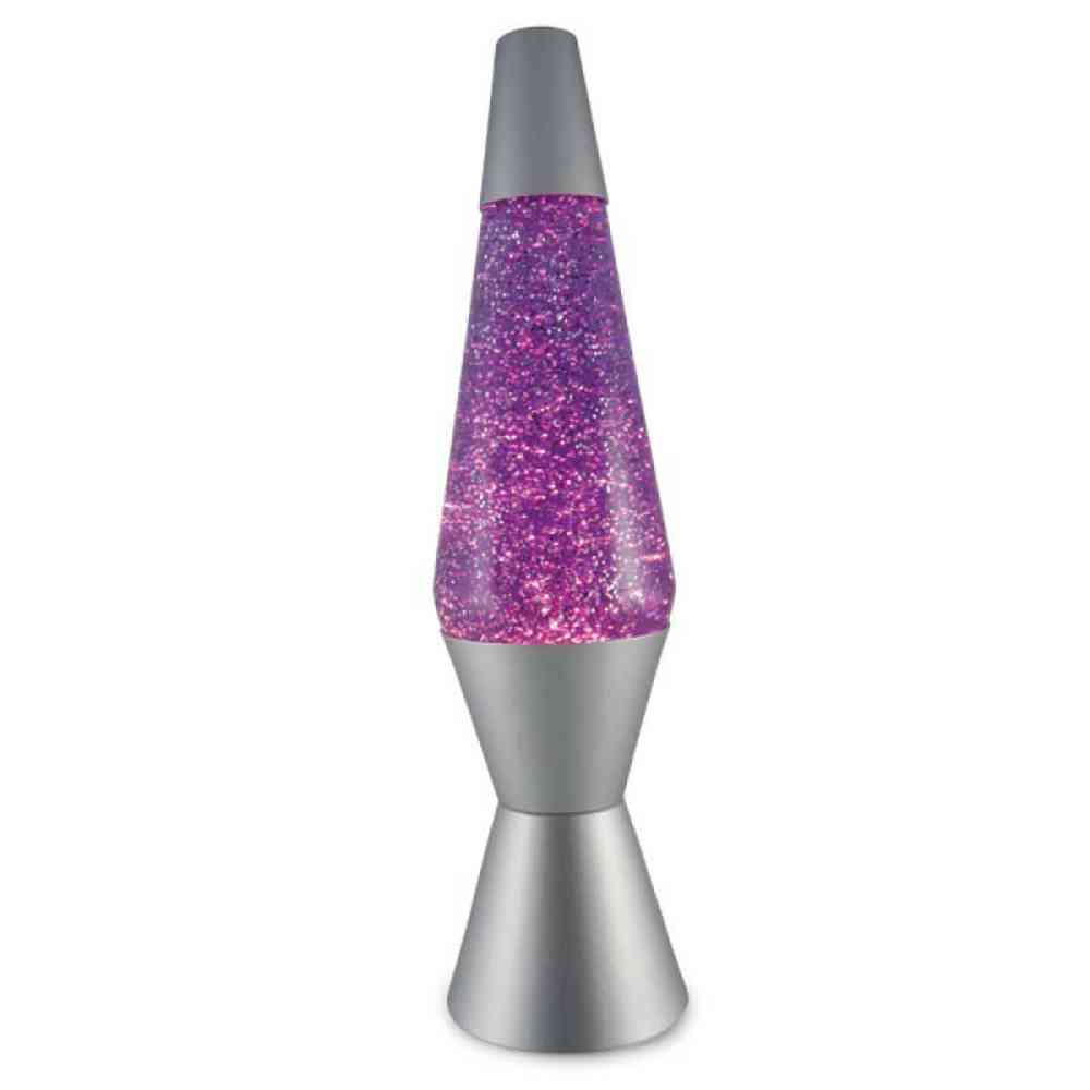 Diamond Glitter Lamp - Silver Purple