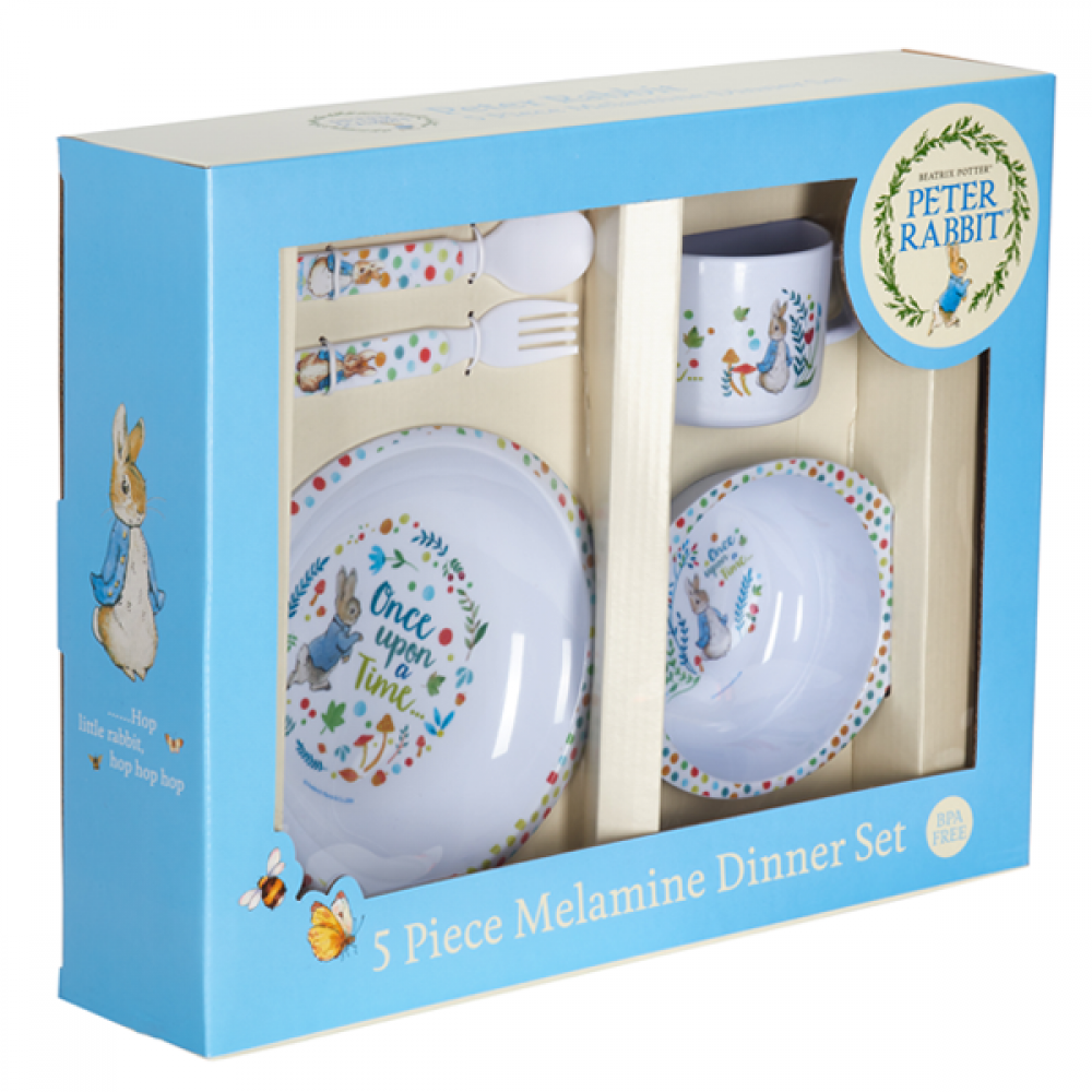 Peter Rabbit 5 Piece Melamine Dinner Set