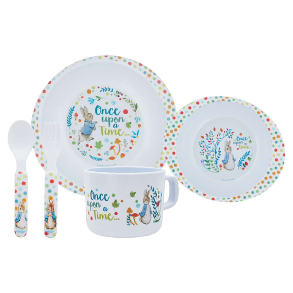 Peter Rabbit 5 Piece Melamine Dinner Set