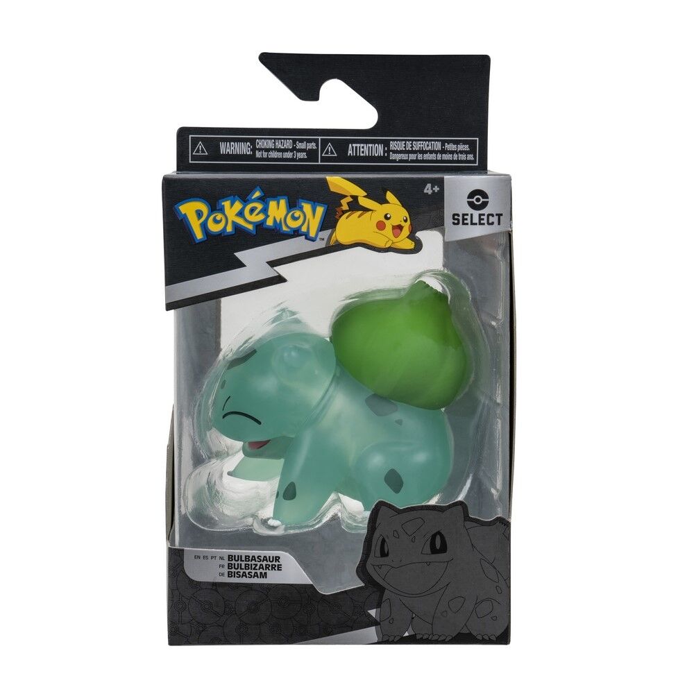 POKEMON-SELECT TRANSLUCENT 3'' BATTLE FIGURE - BULBASAUR