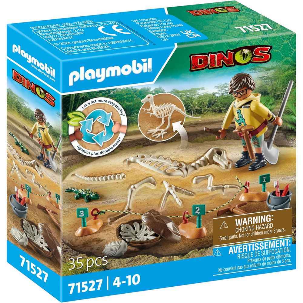 Playmobil Dinos - Archaeological Dig & Dino Skeleton (71527)