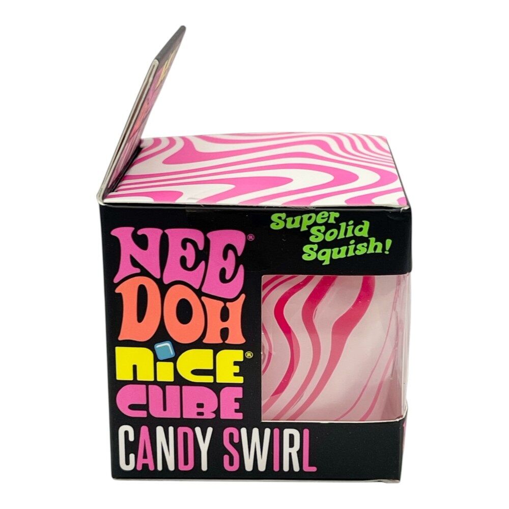 NeeDoh Nice Cube Candy Swirl Super Solid Sensory Squish