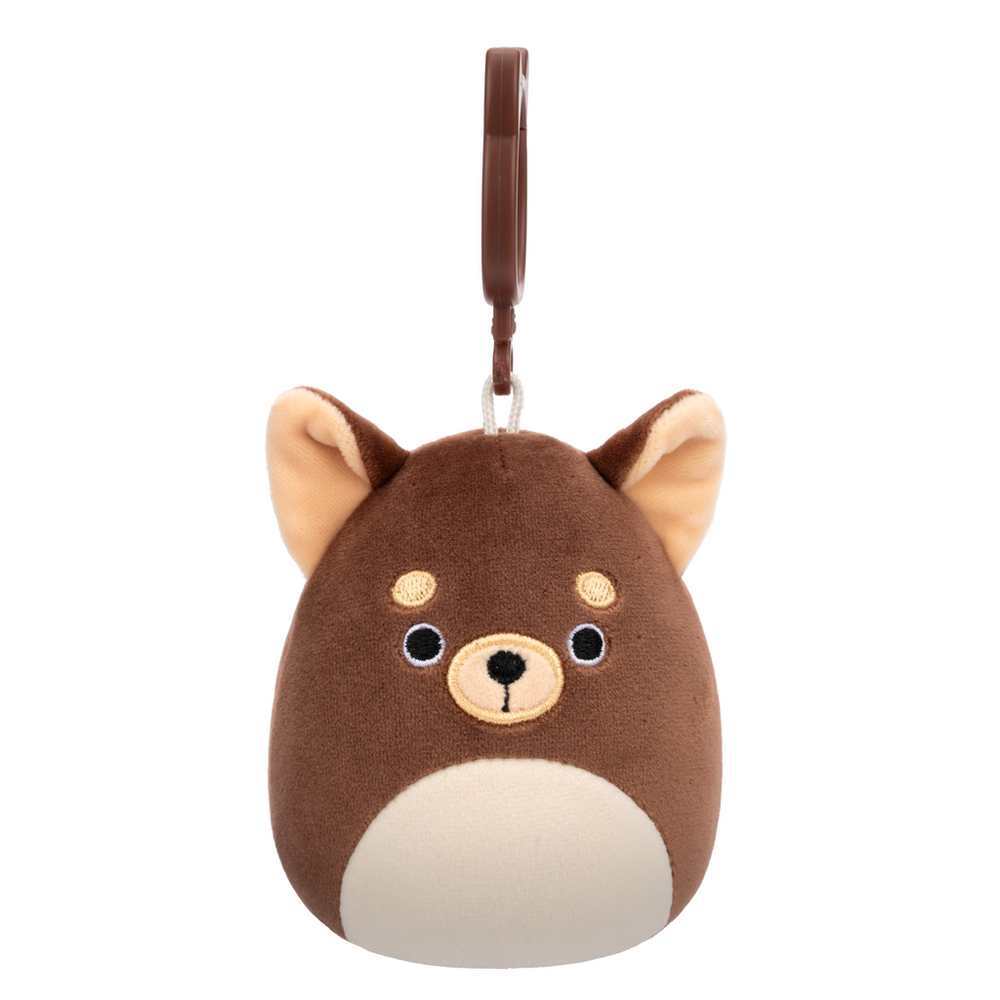 Squishmallows 3.5" Clip On - Barkevina the Brown Chihuahua