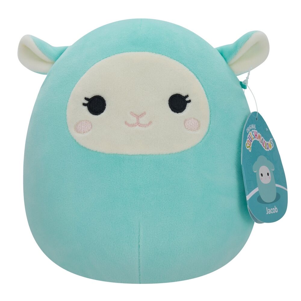 Squishmallows Little Plush 7.5 in  Jacob the Aqua Blue Lamb