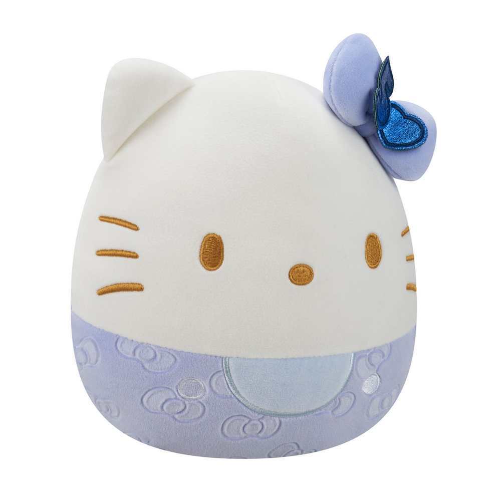 Squishmallows 8" 50th Anniversary Bows - Hello Kitty Blue