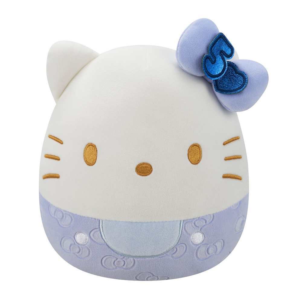 Squishmallows 8" 50th Anniversary Bows - Hello Kitty Blue