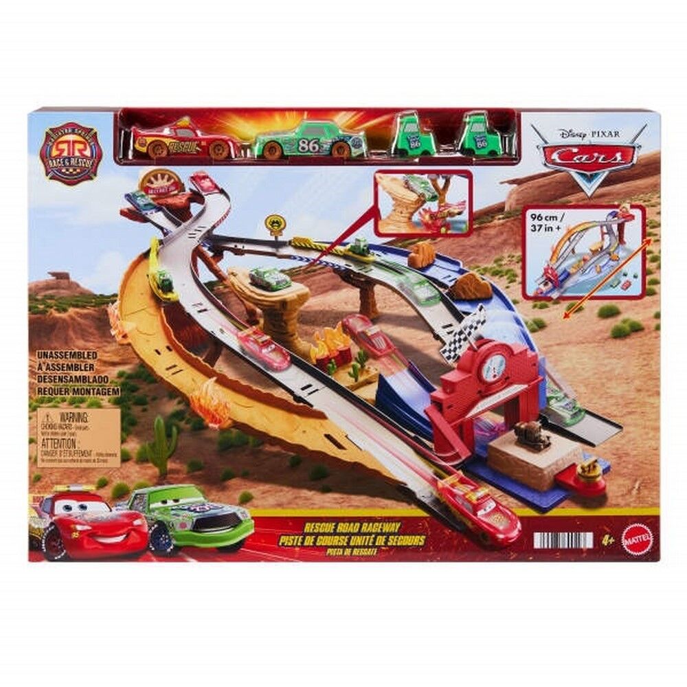 Disney and Pixar Cars Radiator Springs Race & Rescue Rescue Road Raceway 2025 Driver Playset