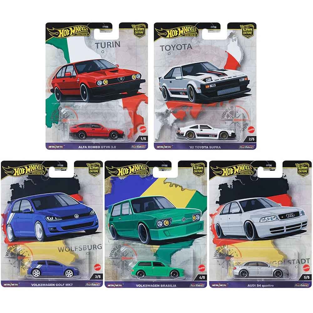 Hot Wheels Premium Car Culture World Tour 961A Set of 5