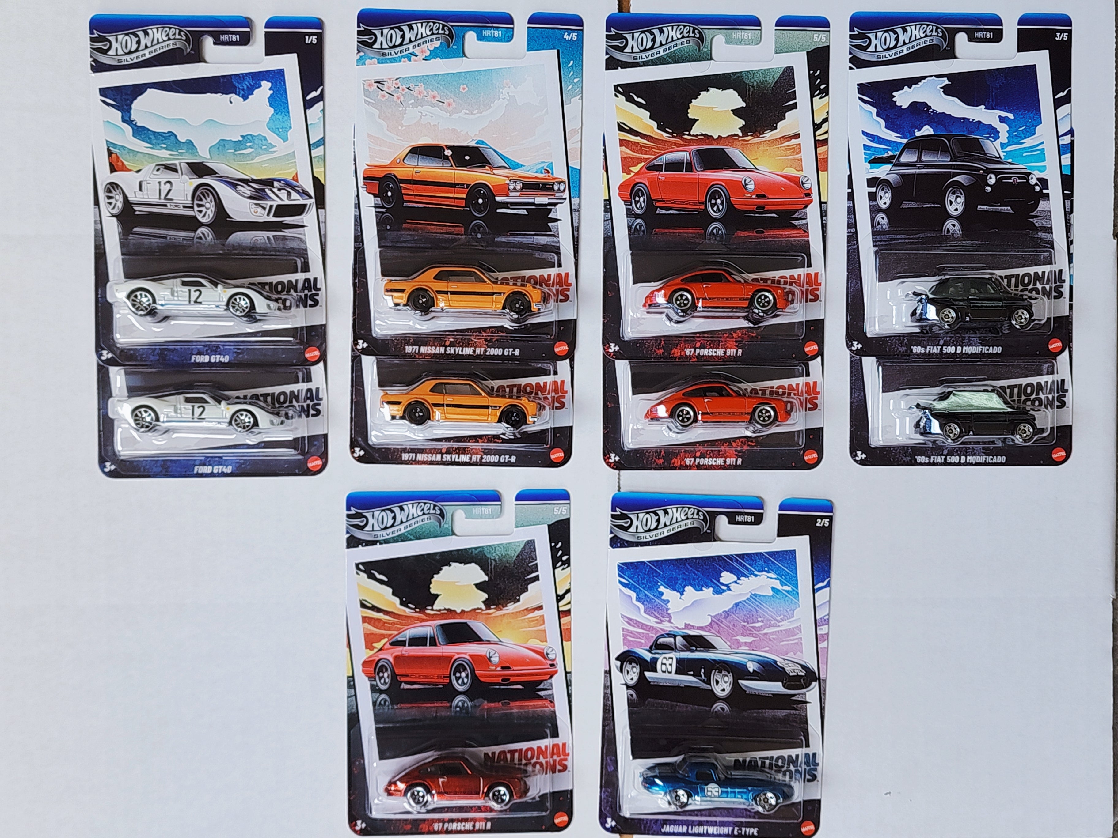 Hot Wheels Silver Series set of 10