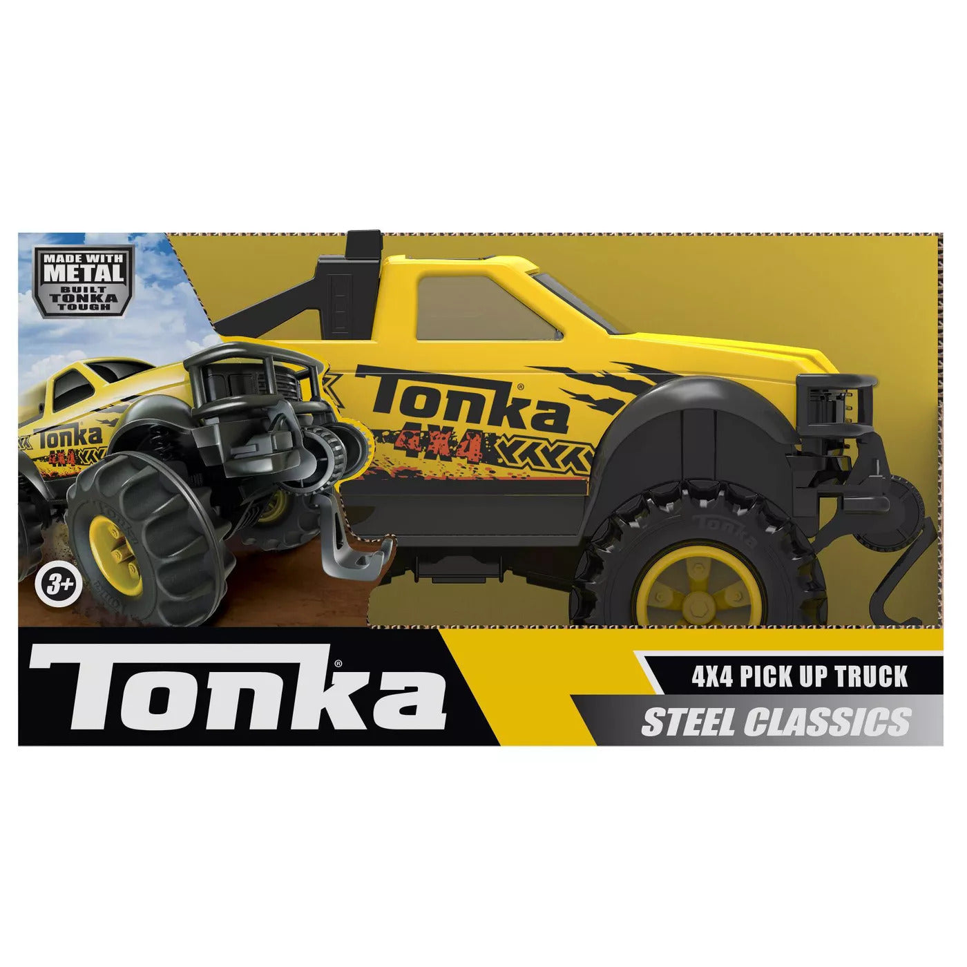 Funrise tonka steel 4x4 pickup hot sale truck vehicle