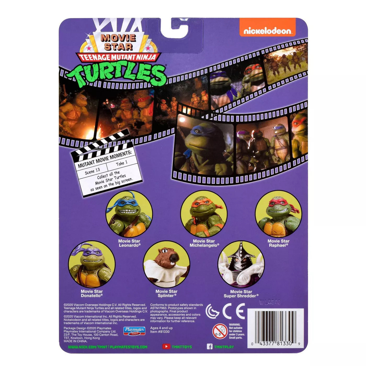 TMNT Movie Star Action Figure - 6 Pack Set