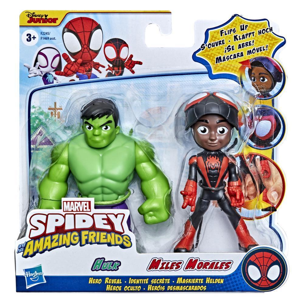 Marvel Spidey and His Amazing Friends Hero Reveal - Hulk & Miles Morales