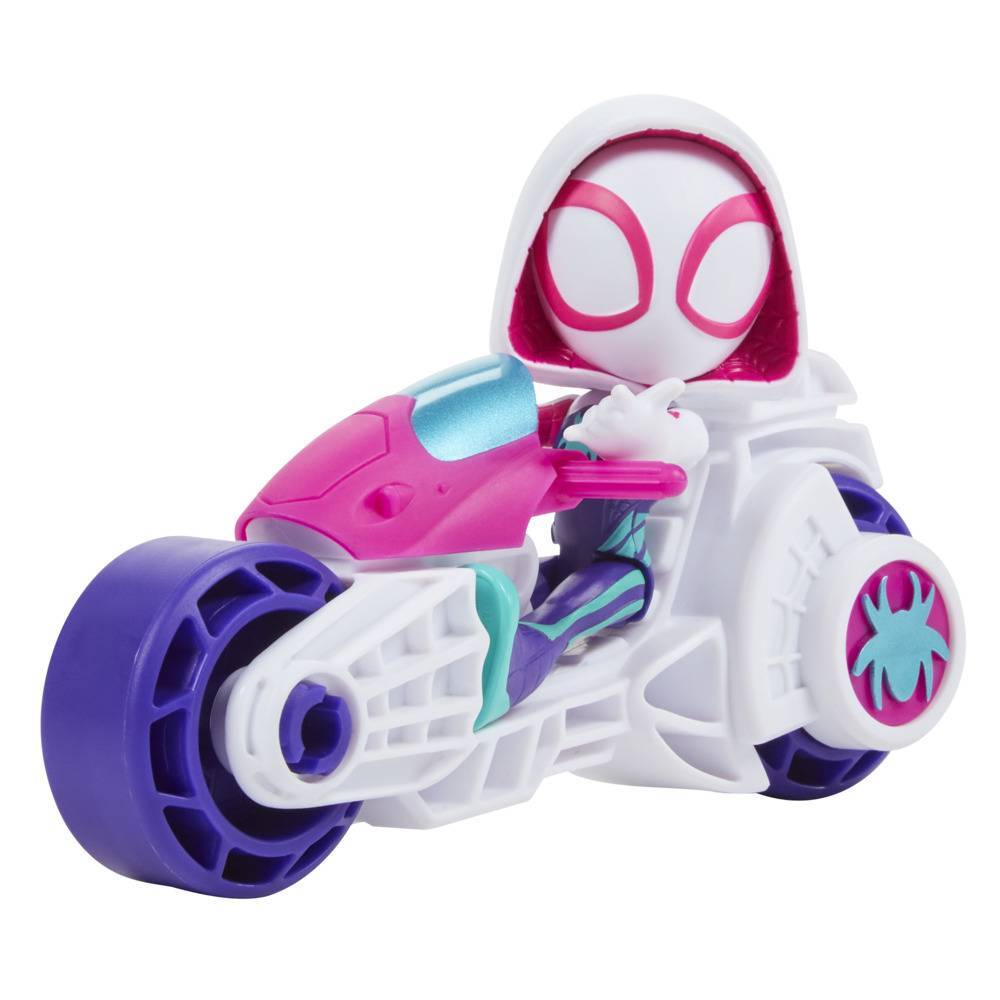 Marvel Spidey and His Amazing Friends Ghost-Spider Action Figure And  Copter-Cycle Vehicle, For Kids Ages 3 And Up - Marvel