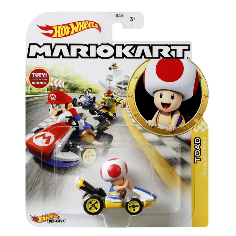 Hot Wheels Mario Kart - Toad (Standard Kart)
